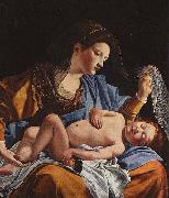Orazio Gentileschi Madonna with Child by Orazio Gentileschi. USA oil painting artist